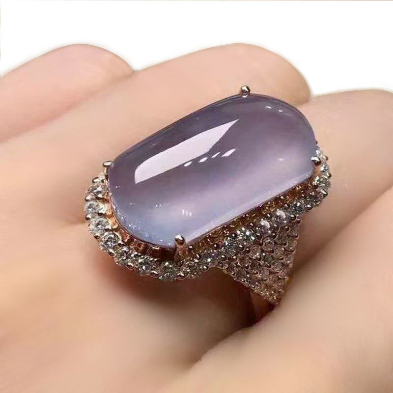 Fashion creative popular taro crystal ring accessories