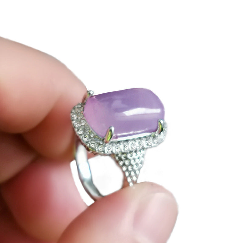 Fashion creative popular taro crystal ring accessories