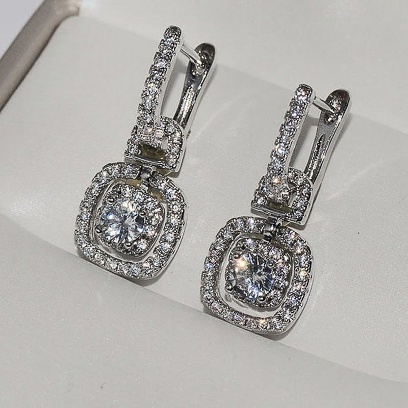 Women's Shining Zircon Earrings Earrings